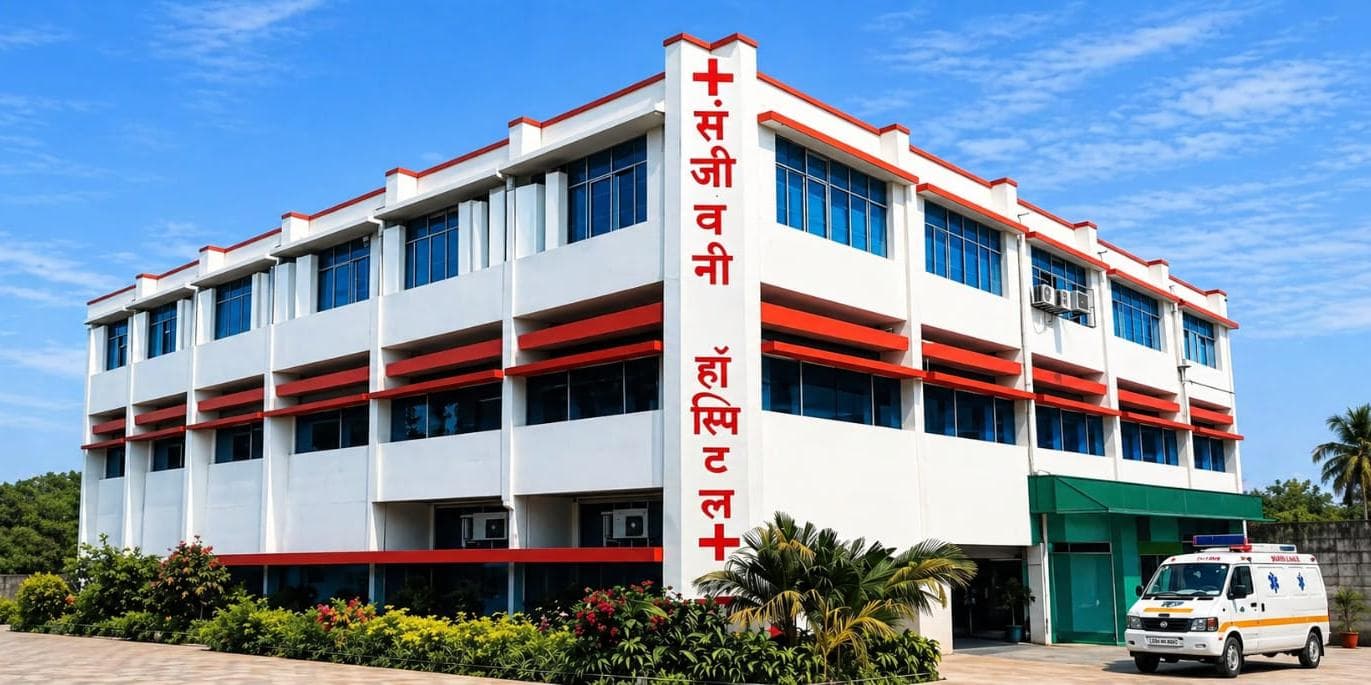 Current Sanjivani Hospital building exterior